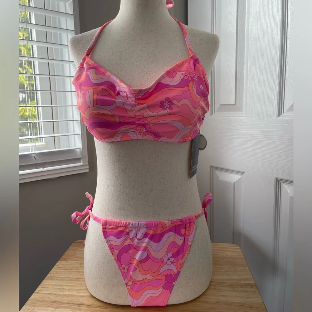 No Boundaries 2pc Swimsuit String Bikini - Picture 1 of 6